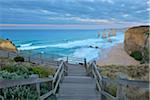 Wooden Staircase to Viewpoint, The Twelve Apostles, Princetown, Great Ocean Road, Victoria, Australia