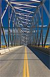 The Parks Highway Bridge Over The Nenana River, Fall, Interior Alaska, Usa.