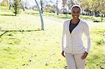 Mature woman, Hahn Park, Los Angeles, California, USA