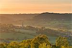 Picturesque Cotswolds village of Painswick at dawn, Gloucestershire, England, United Kingdom, Europe