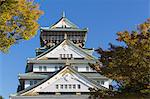 Osaka Castle, Osaka, Kansai, Japan, Asia