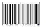 Sweden Barcode on white background