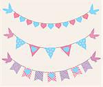 vector illustration of a colorful bunting background
