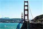 View of the Golden Gate, the suspension bridge of San Francisco, California.