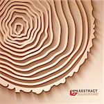 Paper desing. Abstract tree rings background.