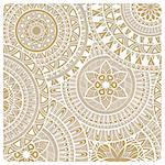 Vector  Hand Drawn Doodle Lacy Pattern
