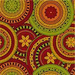 Vector Seamless  Ethnic Pattern, seamless pattern in swatch menu