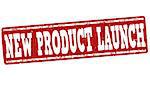 New product launch grunge rubber stamp on white background, vector illustration