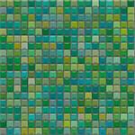 Background of colored mosaic with green tiles