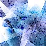 Abstract blue grunge background. Vector design