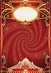 A retro circus background with a vortex shape for your entertainment