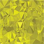 illustration  with abstract yellow polygonal background