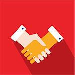 Handshake Partnership Successful business concept Vector illustration