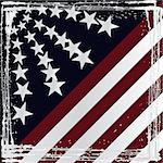 American flag grunge style. Vector for design.