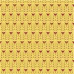 Seamless  pattern with many small yellow  leaves