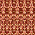 Seamless  pattern with many small red  leaves