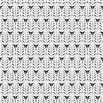 Seamless white pattern with many small white   leaves