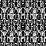 Seamless black pattern with many  small black leaves