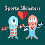 funny monsters funny a involved in sports