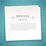 Aquamarine Medical Background. In the EPS file, each element is grouped separately. Clipping paths included in additional jpg format.