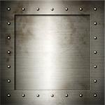 Old brushed Steel frame background texture wallpaper