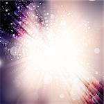 Abstract background with a starburst design