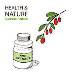 Health and Nature Superfoods Collection.  Goji Berries - Lycium barbarum