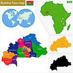 Administrative division of Burkina Faso, landlocked country in West Africa