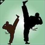 MARTIAL ARTS. ORIGINAL BACKGROUND VINTAGE TEXTURE