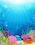 Ocean underwater theme background 3 - eps10 vector illustration.