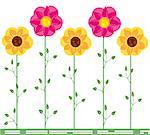 is an illustration of flowers pattern in eps file