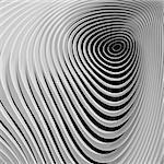 Design monochrome whirl circular motion background. Abstract striped distortion backdrop. Vector-art illustration. EPS10