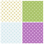 Vector seamless geometric pattern in different colors