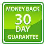30 days money back guarantee label. Vector illustration
