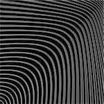 Design monochrome movement illusion background. Abstract striped lines distortion backdrop. Vector-art illustration. EPS10