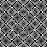 Design seamless diamond striped geometric pattern. Abstract monochrome waving lines background. Vector art. No gradient