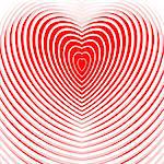 Design heart twisting movement illusion background. Abstract strip torsion backdrop. Vector-art illustration. EPS10