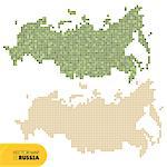 Map of Russia vector illustration