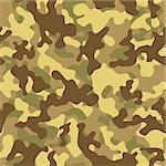 Vector illustration of desert sand camouflage seamless pattern