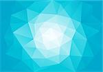 abstract blue low poly background, vector design element