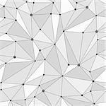 Black and white geometric mesh seamless pattern