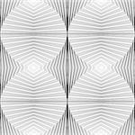 Design seamless circle geometric pattern. Abstract monochrome waving lines background. Vector art. No gradient
