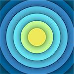Abstract background with round layers. Vector illustration.