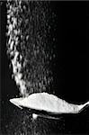 Sodium bicarbonate in a wooden spoon