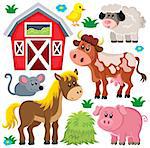 Farm animals set 2 - eps10 vector illustration.