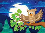 Owl topic image 3 - eps10 vector illustration.