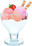 Illustration of a cup of ice cream