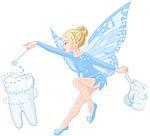 Illustration of smiling cute tooth fairy