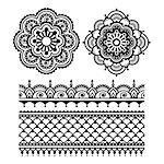 vector ornament - orient traditional style on white