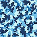 Vector illustration of sea water camouflage seamless pattern